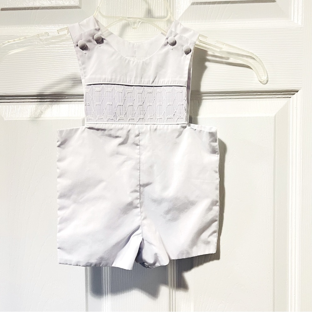 Boys smocked shortall